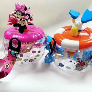 Disneyland Park Mickey’s toontown - donald duck & mickey / minnie sipper set NEW